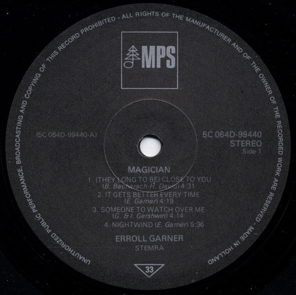 Erroll Garner : Magician (LP, Album, RE)