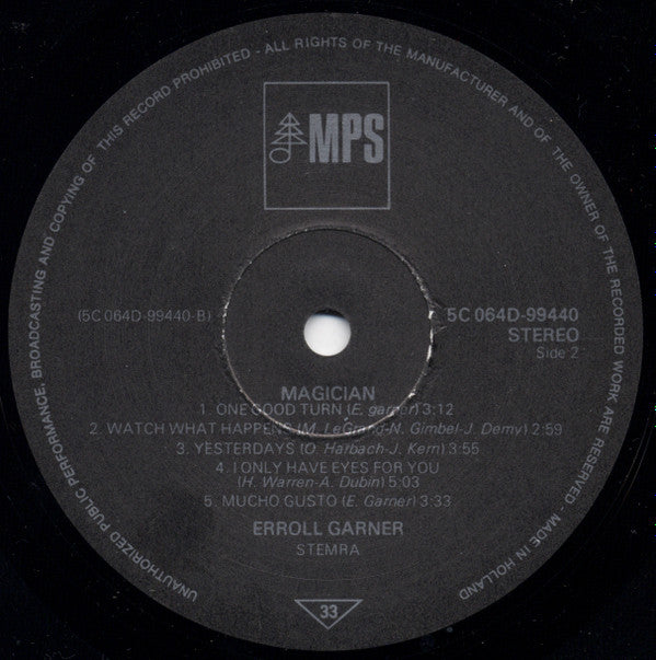 Erroll Garner : Magician (LP, Album, RE)