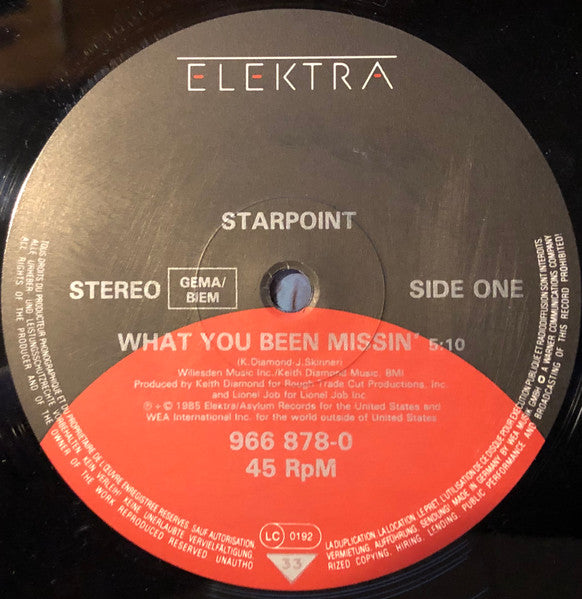 Starpoint : What You Been Missin' (12")