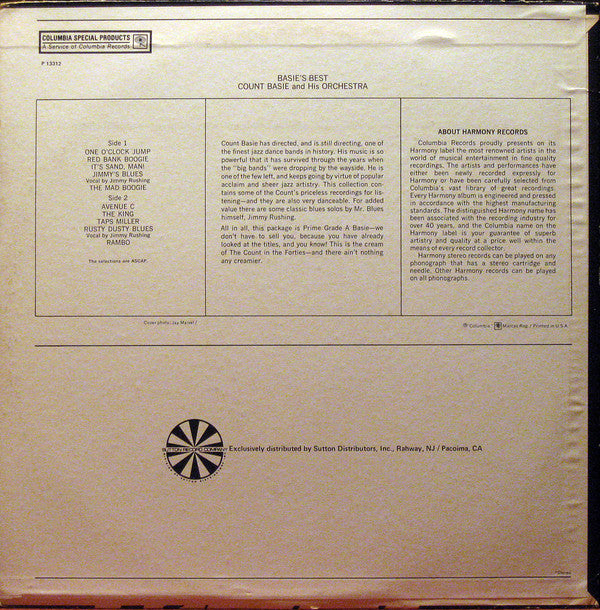 Count Basie Orchestra : Basie's Best! A Collection Of Immortal Performances (LP, Comp, RE)