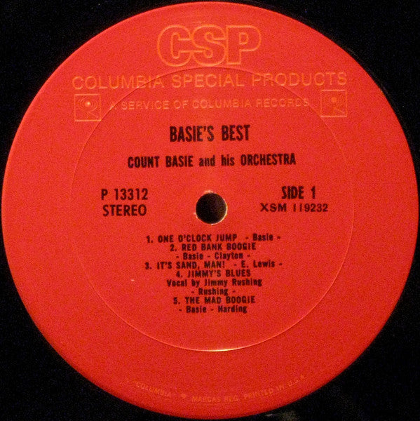 Count Basie Orchestra : Basie's Best! A Collection Of Immortal Performances (LP, Comp, RE)