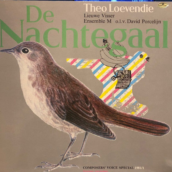 Theo Loevendie, Lieuwe Visser, Ensemble M o.l.v. David Porcelijn : De Nachtegaal (LP, Ltd)