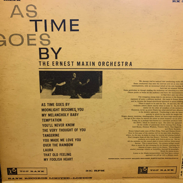 Ernest Maxin And His Orchestra : As Time Goes By (LP, Album)