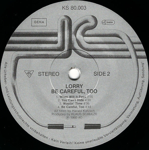 Lorry : Be Careful, Too (LP, Album)