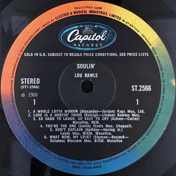 Lou Rawls : Soulin' (LP, Album)
