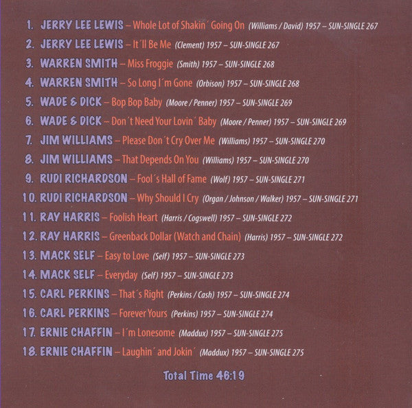 Various : The Memphis Recordings From The Legendary Sun Studios Vol 2 (10xCD, Comp, Mono + Box)