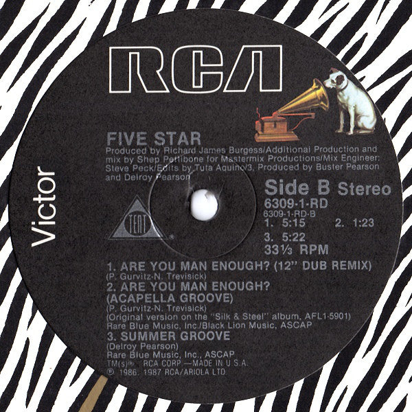 Five Star : Are You Man Enough? (12")