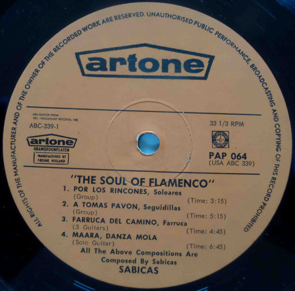 Sabicas : Soul Of Flamenco (LP, Album)