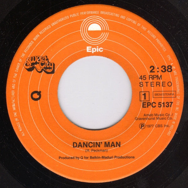 Q (36) : Dancin' Man (7")