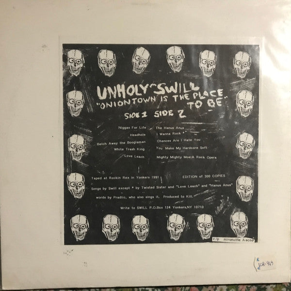 Unholy Swill : Oniontown (Is The Place To Be) (LP, Album)