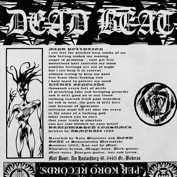 Dead Beat / Narsaak : Dead Beat / Narsaak (7")
