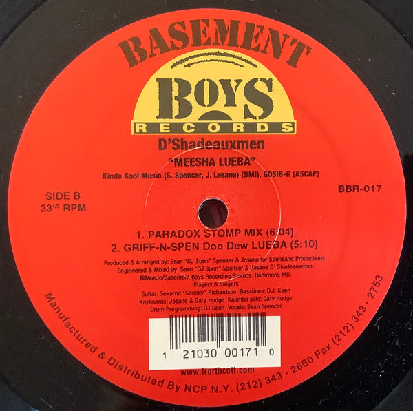 The Shadeaux Men : Meesha Lueba (12")