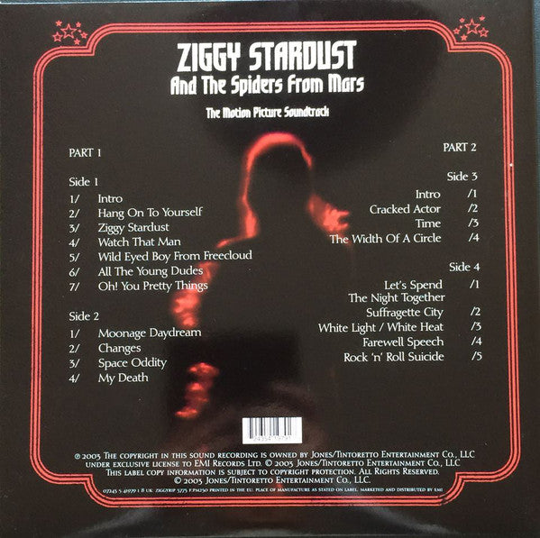 David Bowie : Ziggy Stardust And The Spiders From Mars (The Motion Picture Soundtrack) (2xLP, Album, Ltd, Num, RE, S/Edition, Red)
