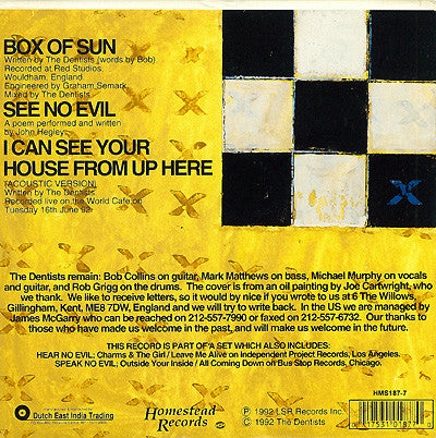 The Dentists : See No Evil (7", Cle)