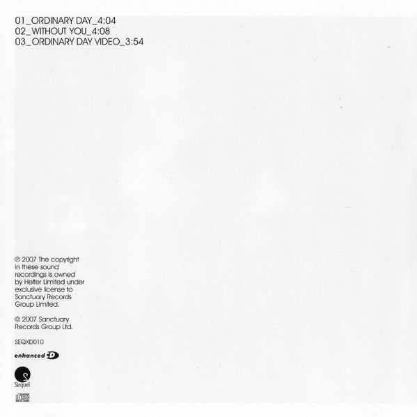 Dolores O'Riordan : Ordinary Day (CD, Single, Enh)