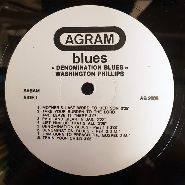 Washington Phillips : Denomination Blues (LP, Comp, RM, Whi)