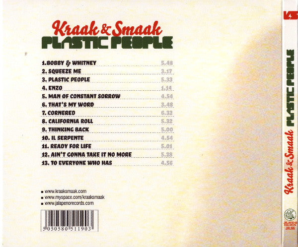 Kraak & Smaak : Plastic People (CD, Album)
