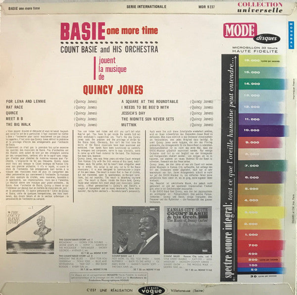 Count Basie Orchestra : Basie, One More Time (LP, Album, Fli)
