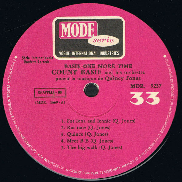 Count Basie Orchestra : Basie, One More Time (LP, Album, Fli)