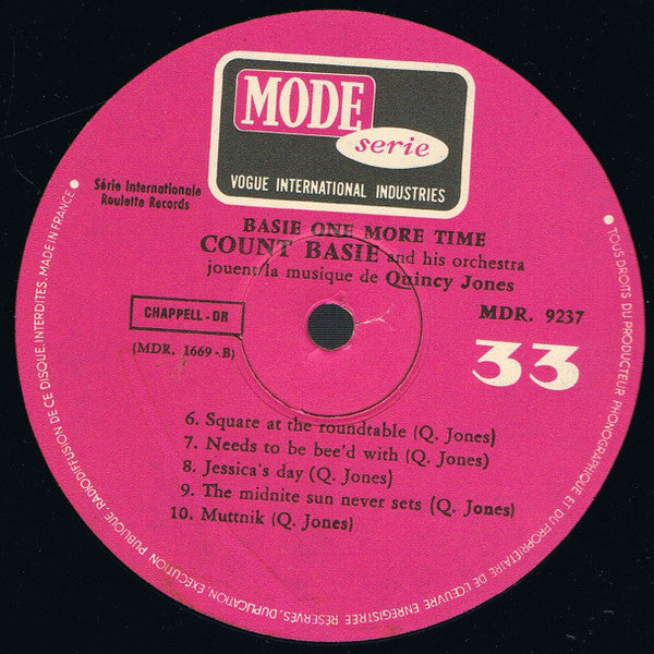 Count Basie Orchestra : Basie, One More Time (LP, Album, Fli)
