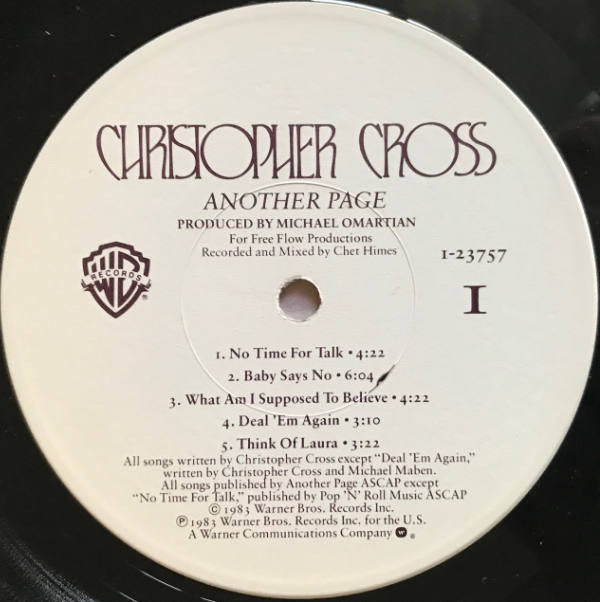 Christopher Cross : Another Page (LP, Album, Win)