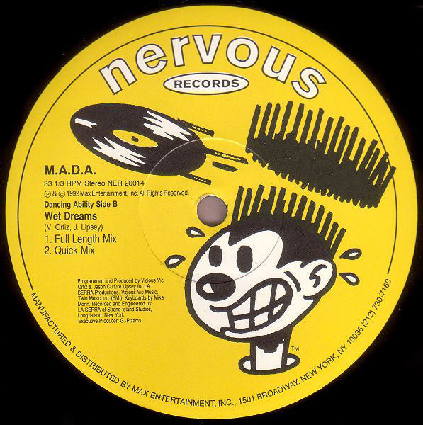 M.A.D.A. : Feel Like Jumpin' (12")