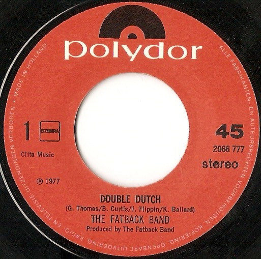 The Fatback Band : Double Dutch (7", Single)
