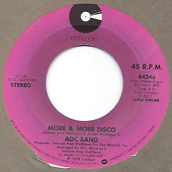 ADC Band : Fire Up / More & More Disco (7", Spe)