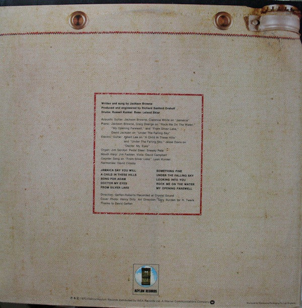 Jackson Browne : Jackson Browne (LP, Album, RE)