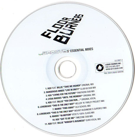 Various : Floor Burners - Liquid Groove's Essential Mixes (CD, Comp)