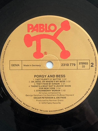 Oscar Peterson And Joe Pass : Porgy & Bess (LP, Album)