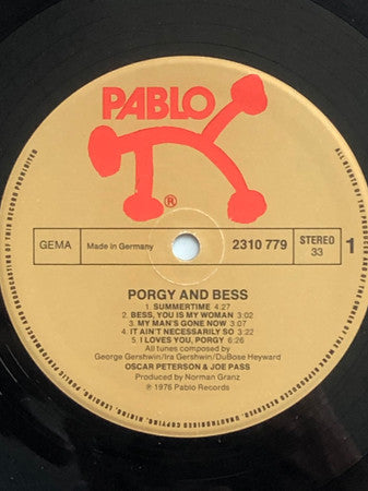 Oscar Peterson And Joe Pass : Porgy & Bess (LP, Album)