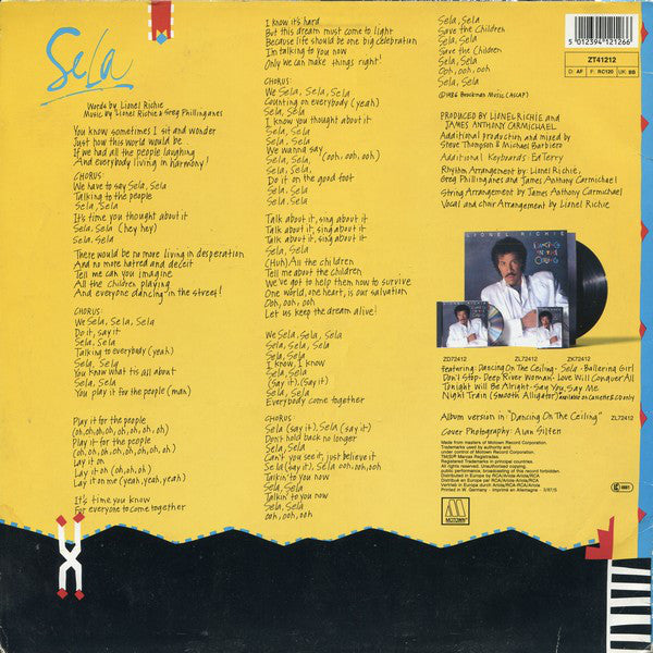 Lionel Richie : Se La (12", Maxi)