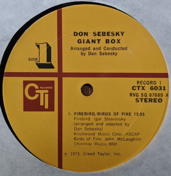 Don Sebesky : Giant Box (2xLP, Album, San + Box)