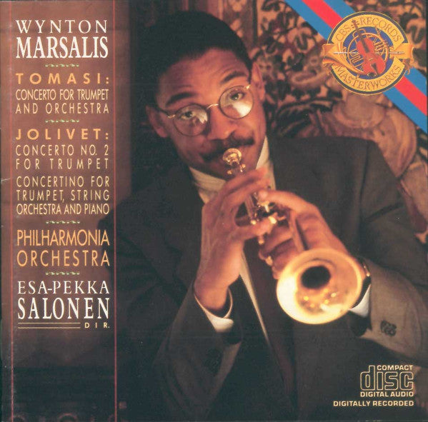 Wynton Marsalis, Henri Tomasi, André Jolivet, Philharmonia Orchestra, Esa-Pekka Salonen : Tomasi: Concerto For Trumpet And Orchestra / Jolivet: Concerto No. 2 For Trumpet - Concertino For Trumpet, String Orchestra And Piano (CD, Album)