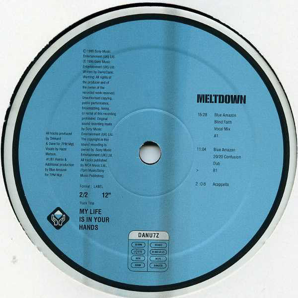 Meltdown : My Life Is In Your Hands - Blue Amazon Mixes (12")