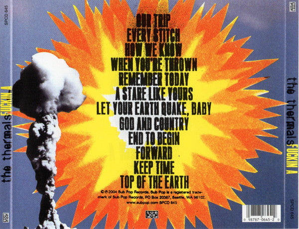 The Thermals : Fuckin A (CD, Album)