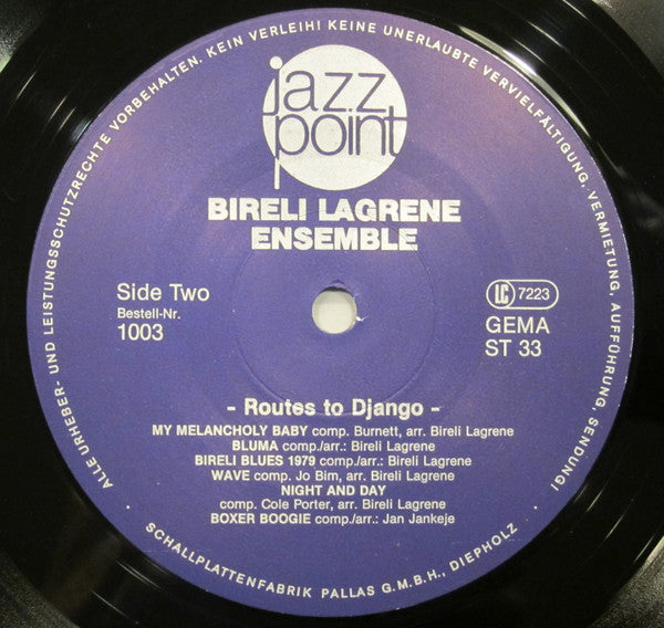 Biréli Lagrène Ensemble : Routes To Django (Live At The »Krokodil«) (LP, Album)