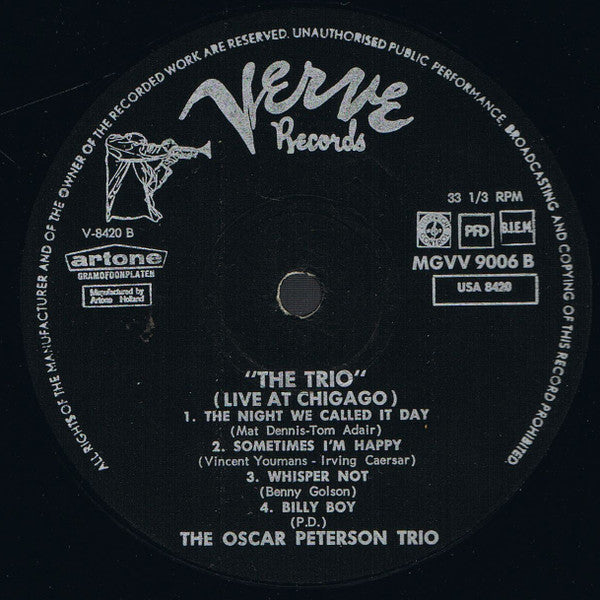 The Oscar Peterson Trio : The Trio : Live From Chicago (LP, Album)