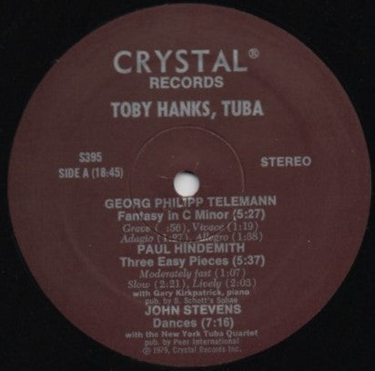 Toby Hanks : Toby Hanks , Tuba (LP, Album)
