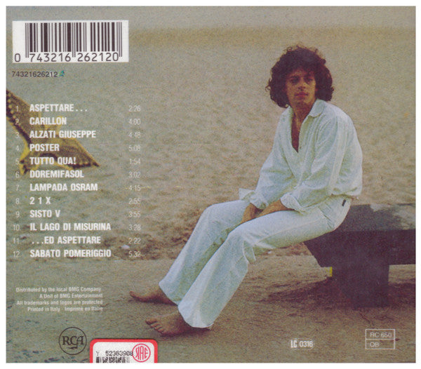 Claudio Baglioni : Sabato Pomeriggio (CD, Album, RE)