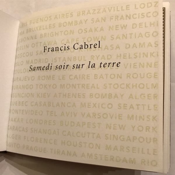 Francis Cabrel : Samedi Soir Sur La Terre (CD, Album, Ltd, Boo)