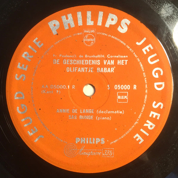 Francis Poulenc : Babar (De Geschiedenis Van Het Olifantje) (10")