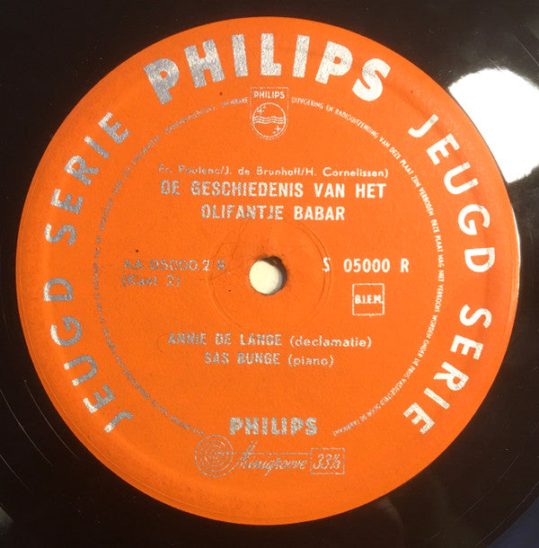 Francis Poulenc : Babar (De Geschiedenis Van Het Olifantje) (10")