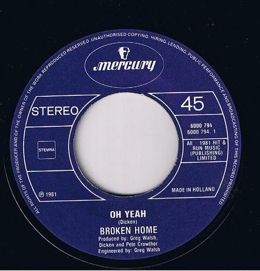 Broken Home (2) : Oh Yeah / Life (7")