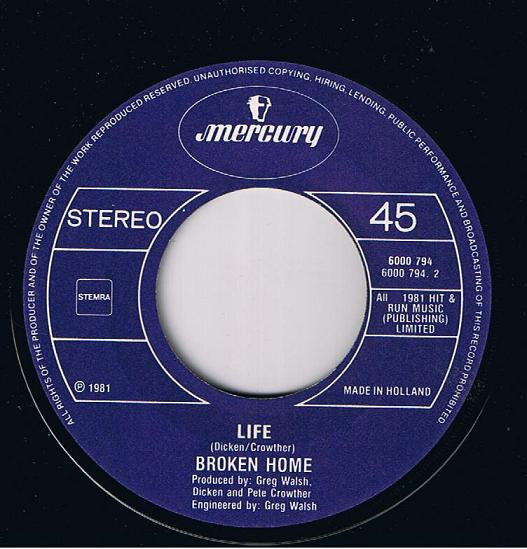 Broken Home (2) : Oh Yeah / Life (7")