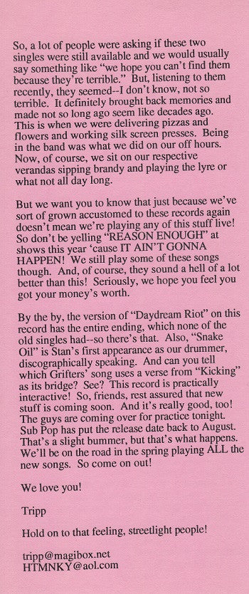 Grifters : Disfigurehead & The Kingdom Of Jones (10", EP, Comp)