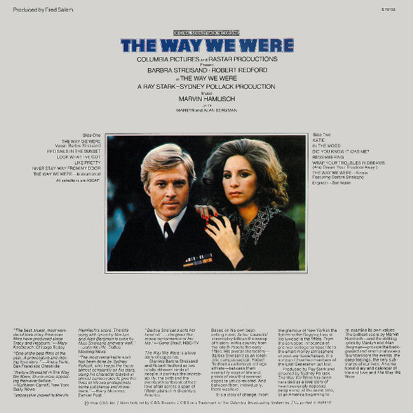 Marvin Hamlisch, Alan & Marilyn Bergman : The Way We Were (Original Soundtrack Recording) (LP)