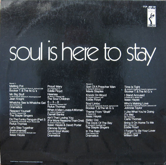 Various : Soul Is Here To Stay (2xLP, Album, Comp)