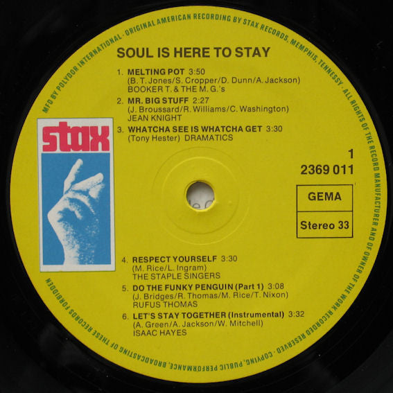 Various : Soul Is Here To Stay (2xLP, Album, Comp)